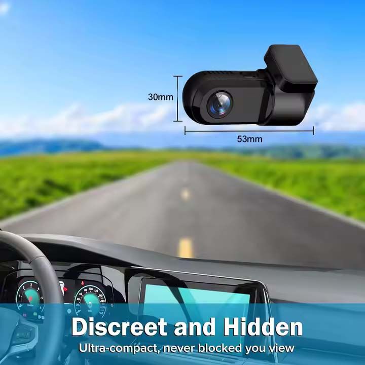 Mini 720P HD USB Car Dash Camera + ADAS Assisted System for Android Black Box With Video Recorder Universal Dashboard Cam for Dvd Dashcam Wide Angle Car Dvr Motion Detection Lane Assist Reverse Vision