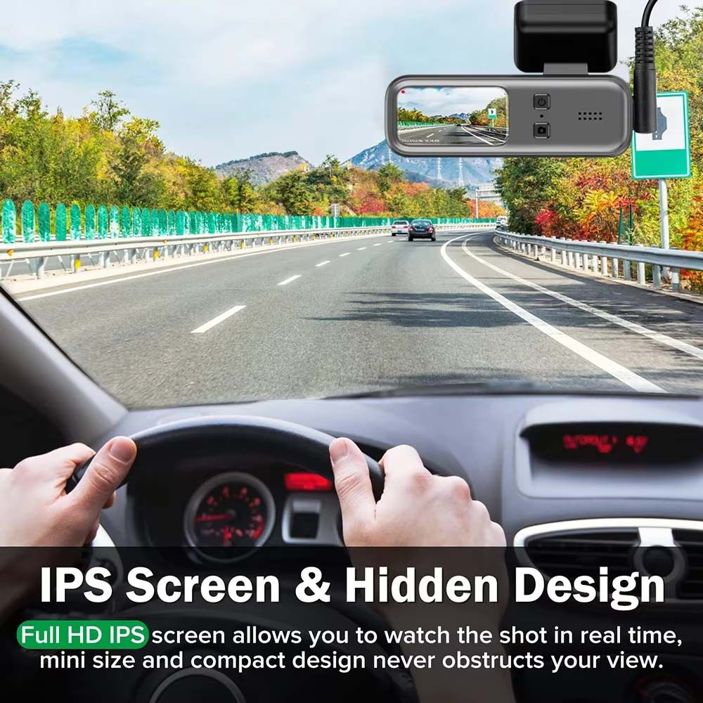 2K Dash Cam for Cars 1440p Front Camera for Vehicle WiFi APP Car DVR 24H Parking Monitor ACC Black Box Video Recorder Smart Motion & Collision Accident Detection Phone G-Sensors Night Vision Dashcam