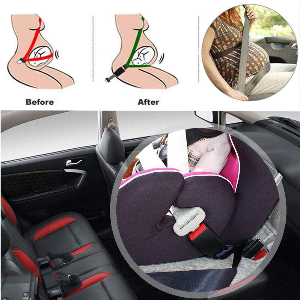 36cm Car Seat Belt Extender Safety Buckle Extension Adjustable Seatbelt Clip Plug Overweight People Pregnant Women Child Universal Beep Alarm Silencer Auto Interior Accessories