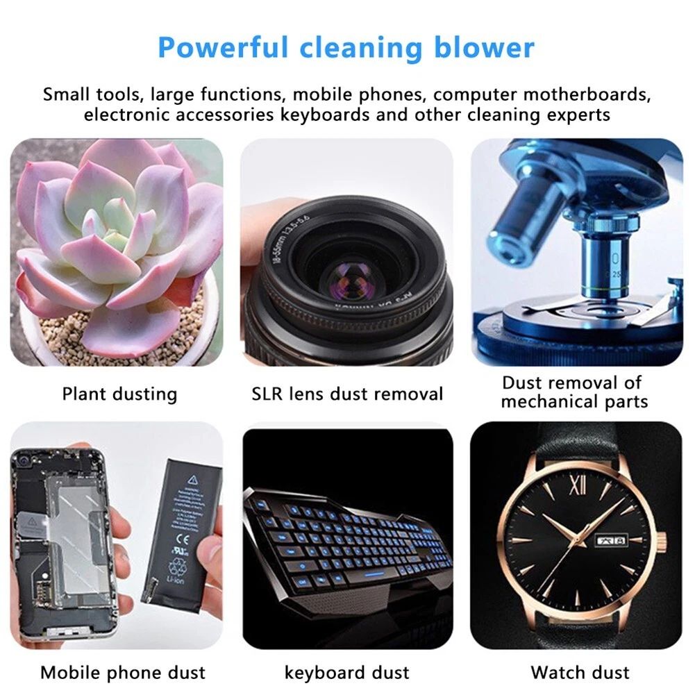 Dust Air Blower Soft Rubber Multifunctional Cleaner Ball Pump Strong Blowing Volume Design Cleaning Tool for Cleaning CCD Lens Cameras Watches Computer Keyboards Watches Electronics Mobile Phones
