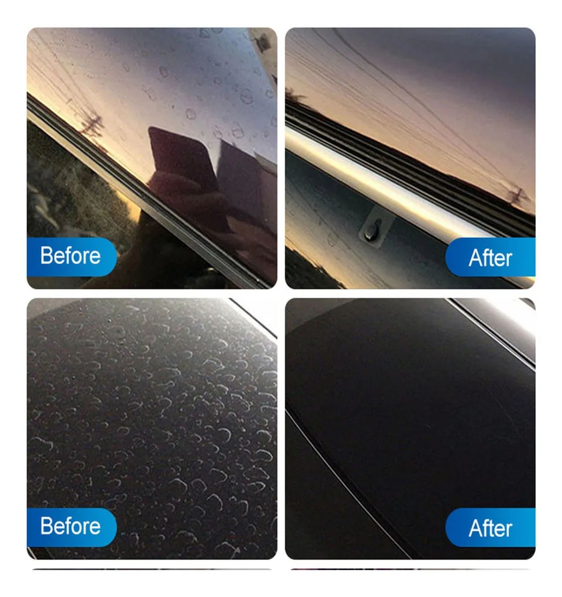 FantasticXML Watermark and Stain Remover Safe on Body paints Windscreen Windows Glass 500ml Ready to use Water Marks Limescale Removal Bathroom Glass Oil Film Cleaner Paint Cleaner Rain XML
