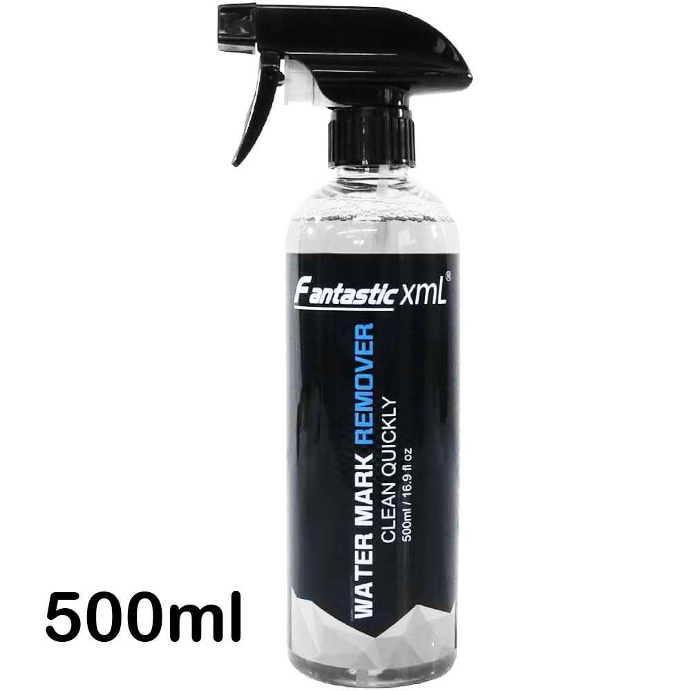 FantasticXML Watermark and Stain Remover Safe on Body paints Windscreen Windows Glass 500ml Ready to use Water Marks Limescale Removal Bathroom Glass Oil Film Cleaner Paint Cleaner Rain XML