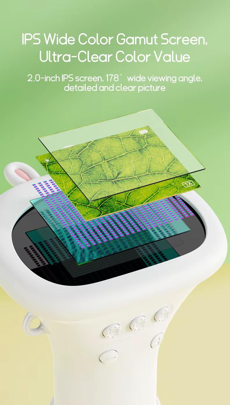 1000X Electronic Microscope with 2 Inch Screen + 8 LEDs Lab Equipment 1080p Portable USB Computer Handheld Magnifying Glass Digital Video/Photo Electronic Magnifier Coin Insect Leaf Note for Kids Boys