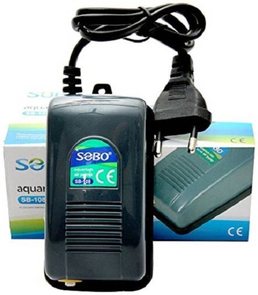 SOBO SB-108 Aquarium Air Pump Single Outlet - Oxygen Pumping for Fishes Tank - 3L/Min Power:2.5W Motor