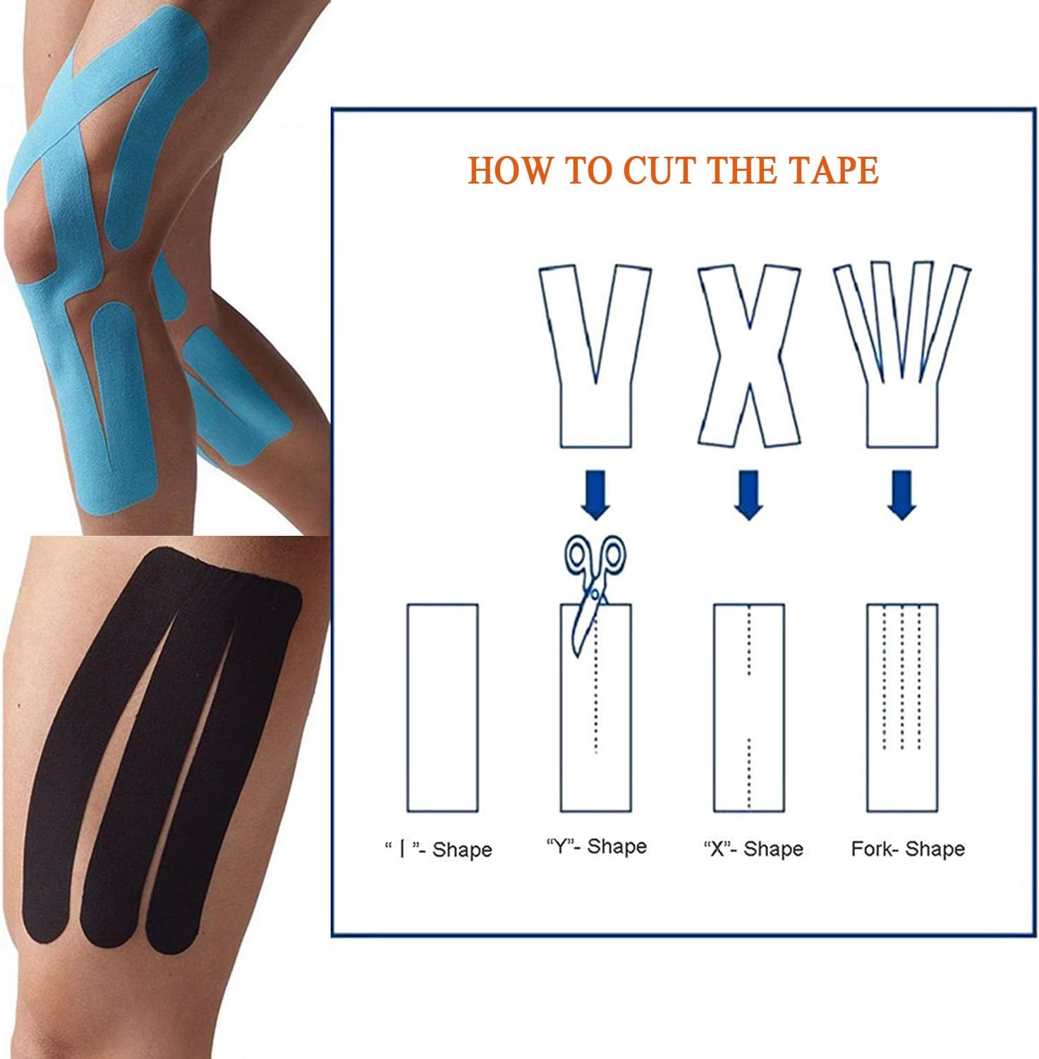 5M Long Roll Physio Kinesiology Tape - Uncut Elastic Muscle Support Tape for Sports Injuries  - Exercise, Sports & Injury Recovery, Camouflage Green