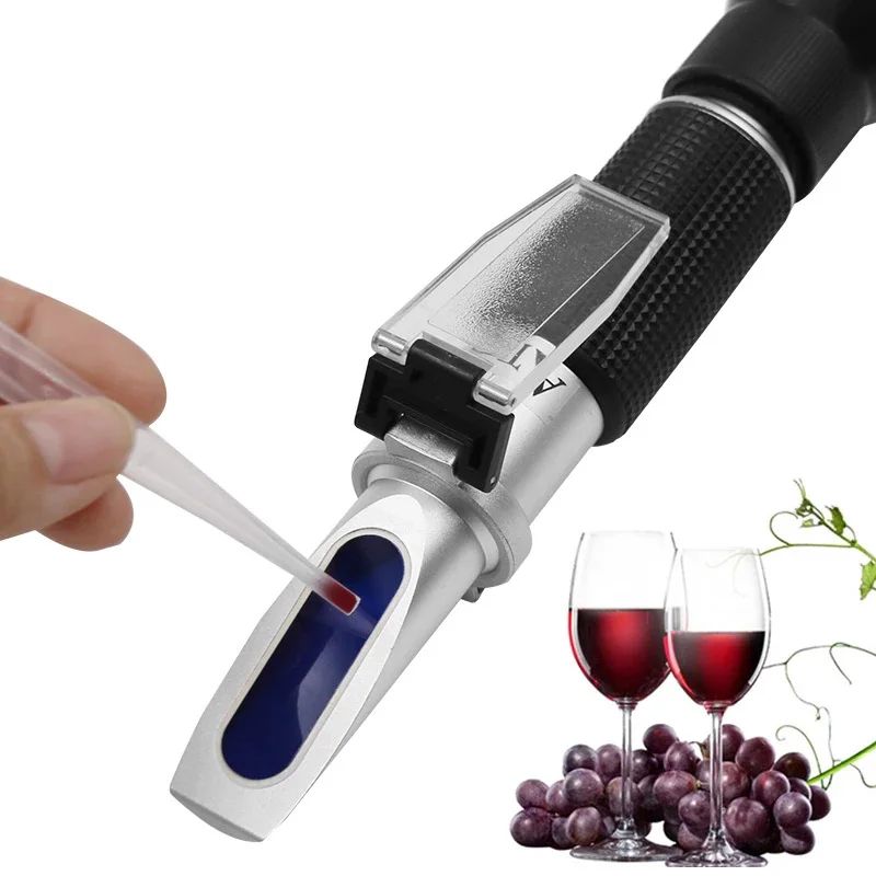 Alcohol Refractometer Liquor Concentration Tester with ATC 0~80% VOL Volume, Optical Handheld Meter for Distilled Beverages Making Homebrew Spirits, Whiskey, Brandy, Vodka, Gin v/v