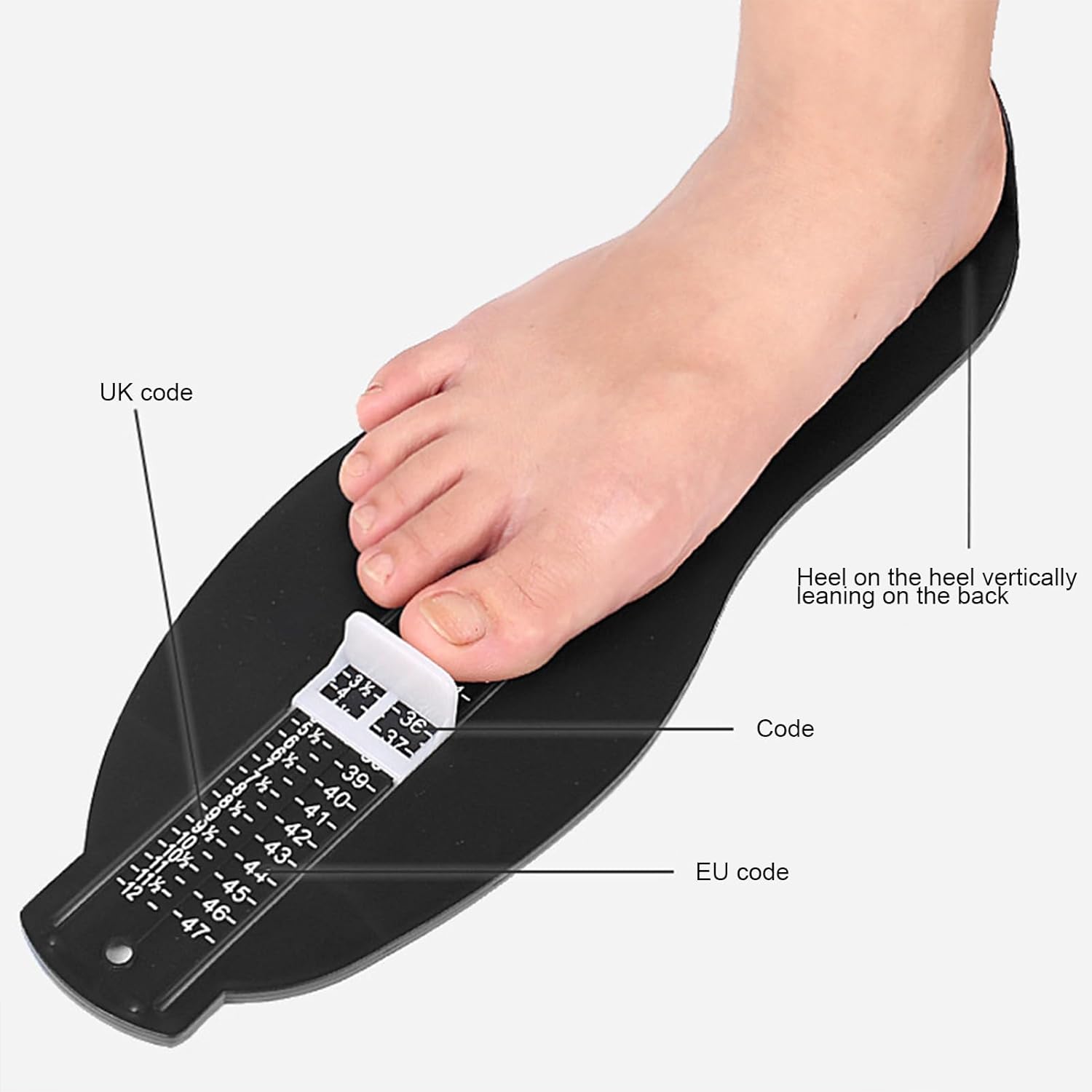 Foot Measuring Device Professional Gauge Adult & Kids Shoe Size Feet Measurer Ruler Sizer Accurate Convenient Ruler Sizing Tool
