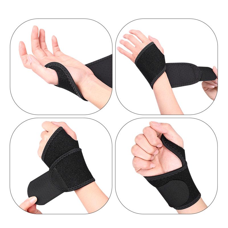 Professional Hand Wrist Support Brace Adjustable Basketball Sports Training Pain Sprain Protective Wrap Reversible for Sports Protecting/Tendonitis Pain Relief/Carpal Tunnel/Arthritis