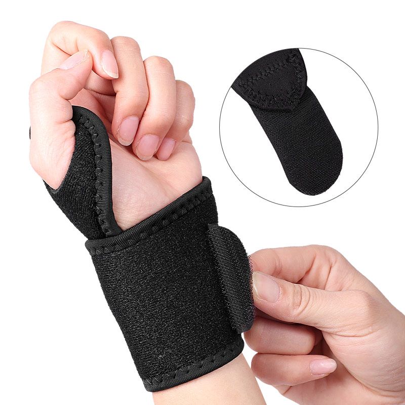 Professional Hand Wrist Support Brace Adjustable Basketball Sports Training Pain Sprain Protective Wrap Reversible for Sports Protecting/Tendonitis Pain Relief/Carpal Tunnel/Arthritis