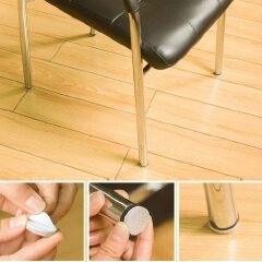 22pcs Anti-Skid Furniture Protection Pads Self Adhesive Floor Scratch Protector Non Slip Grippers for Hardwood Floors Round Heavy Duty Felt Stopper for Legs Prevent Sliding