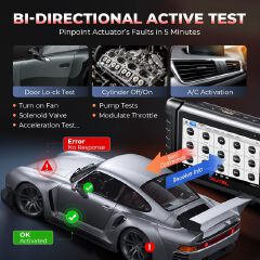 Autel MaxiCOM MK808S Scanner, 2025 Bidirectional Scan Tool Same as MK808BT Pro MX808S, 28+ Resets,Active Test,AutoAuth, All System Diagnostic, Injector Coding, Android 11, Update Of MK808 MX808 MK808Z