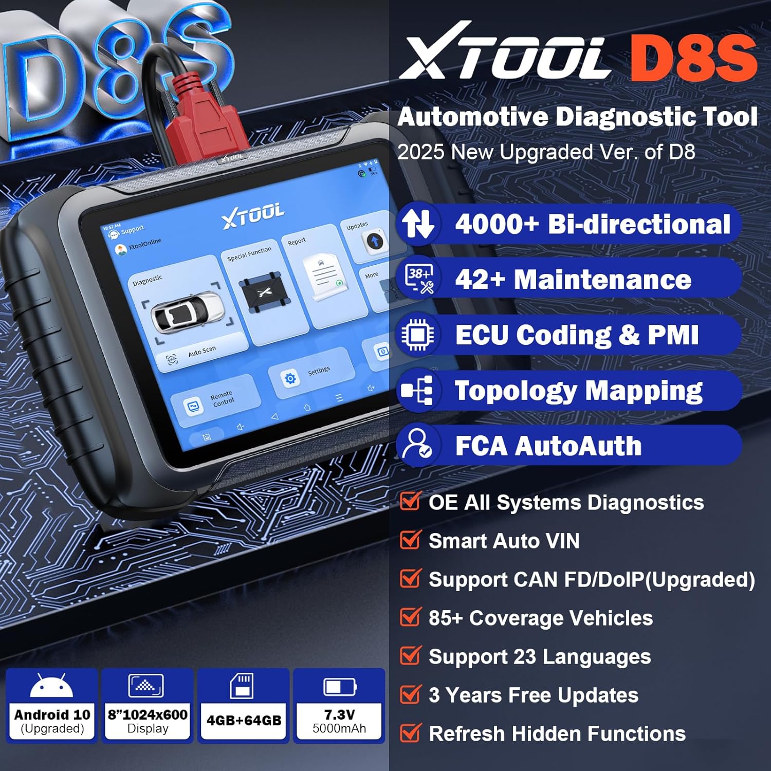 Best price for XTOOL D8S OBD2 Scanner: 2025 Upgrade of D8 ...