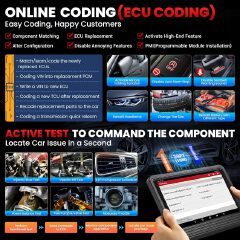 Launch X431 V Pro 5.0 Elite 2025 New Gen. OEM Wireless Bluetooth Bidirectional Scan Tool w/Canfd Doip,Same as Pro3s+ 5.0,ECU Online/Offline Coding 38+Reset for All Cars