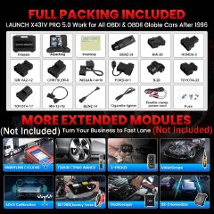 Launch X431 V Pro 5.0 Elite 2025 New Gen. OEM Wireless Bluetooth Bidirectional Scan Tool w/Canfd Doip,Same as Pro3s+ 5.0,ECU Online/Offline Coding 38+Reset for All Cars