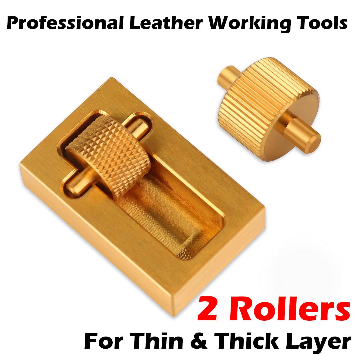 Leather Craft Edge Painting Box -Small Size Professional Dye Roller Applicator Sealer Essential Printing Tool for  DIY/ Leather Working/ Making Mini Copper Edges Oil Bucket