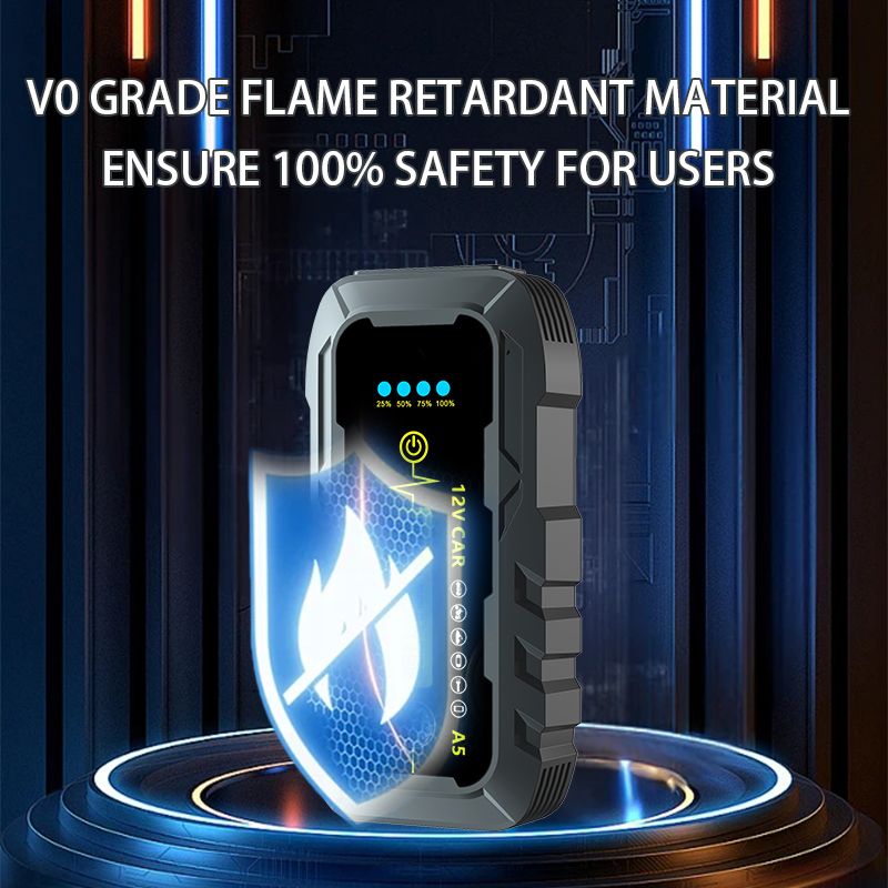 Jumpstarter Powerful Car Jump Starter 12 Volt Battery Booster 2000A Power Bank Auto Cables Emergency Tool Battery Jumper Pack Compass