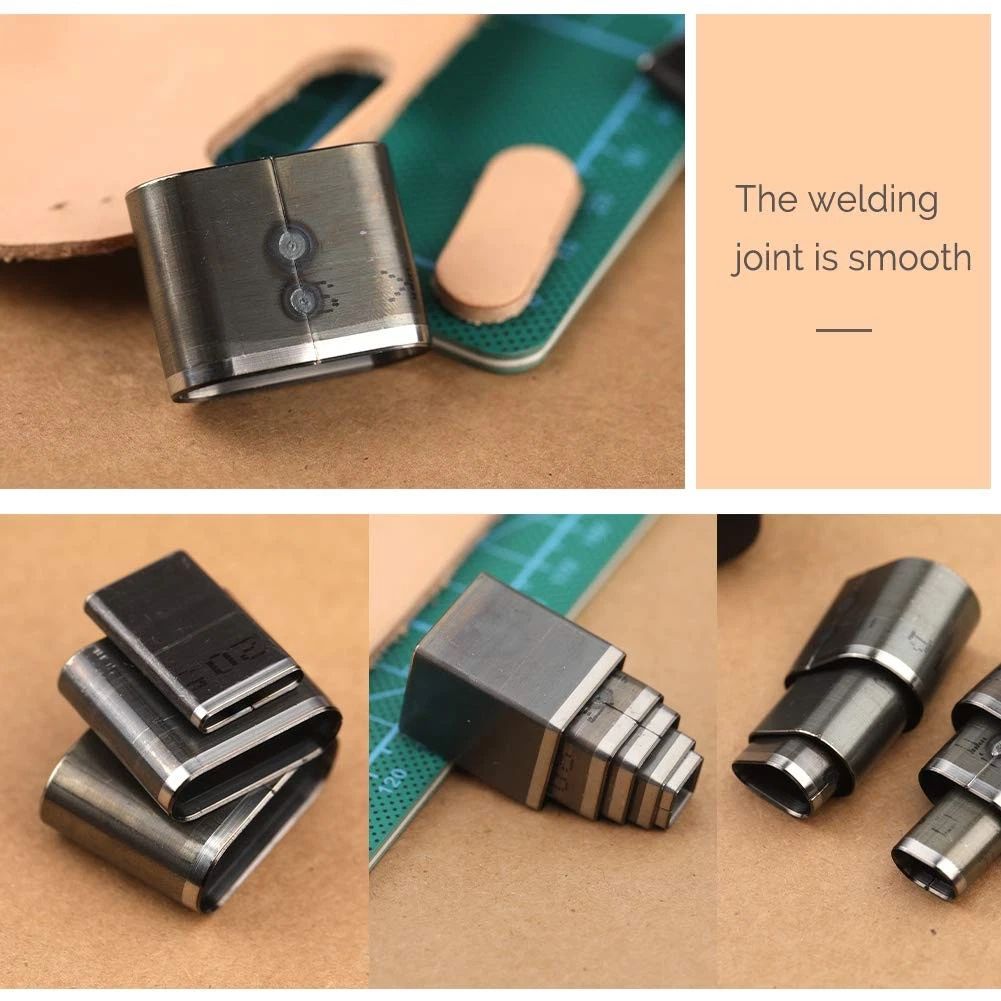 52 Shape Style Leather Hole Punch Professional Tool for Belts, Handbag Multiple Shapes Hollow Puncher Cutter Toolset Cut Handmade DIY Craft Leatherworking