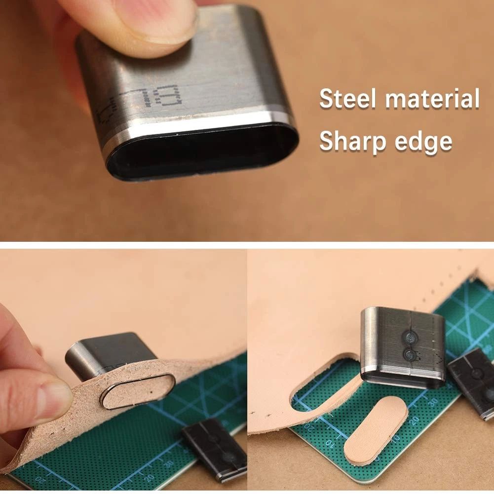 52 Shape Style Leather Hole Punch Professional Tool for Belts, Handbag Multiple Shapes Hollow Puncher Cutter Toolset Cut Handmade DIY Craft Leatherworking