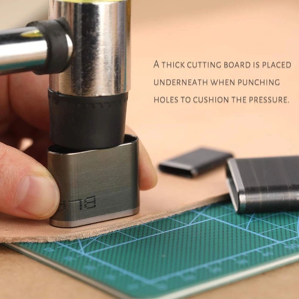 52 Shape Style Leather Hole Punch Professional Tool for Belts, Handbag Multiple Shapes Hollow Puncher Cutter Toolset Cut Handmade DIY Craft Leatherworking