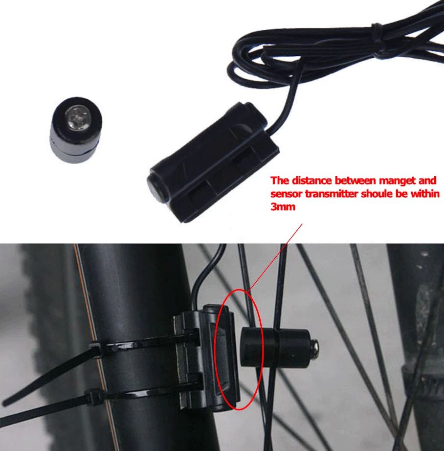 SunDing LCD Digital Waterproof Bike Bicycle Computer Cycle Speedometer Odometer Wired Cycle Meter Speed Sensor Kph Mph Indoor Outdoor Exercise Rainproof With Battery Included