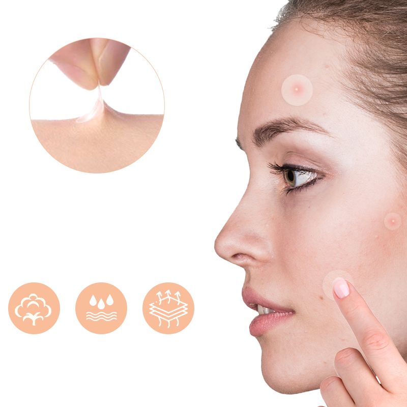 Pimple Patches, 36 Spot Patches, Hydrocolloid Patches, Invisible Acne Stickers for Skin Treatment (8mm, 10mm, 12mm)