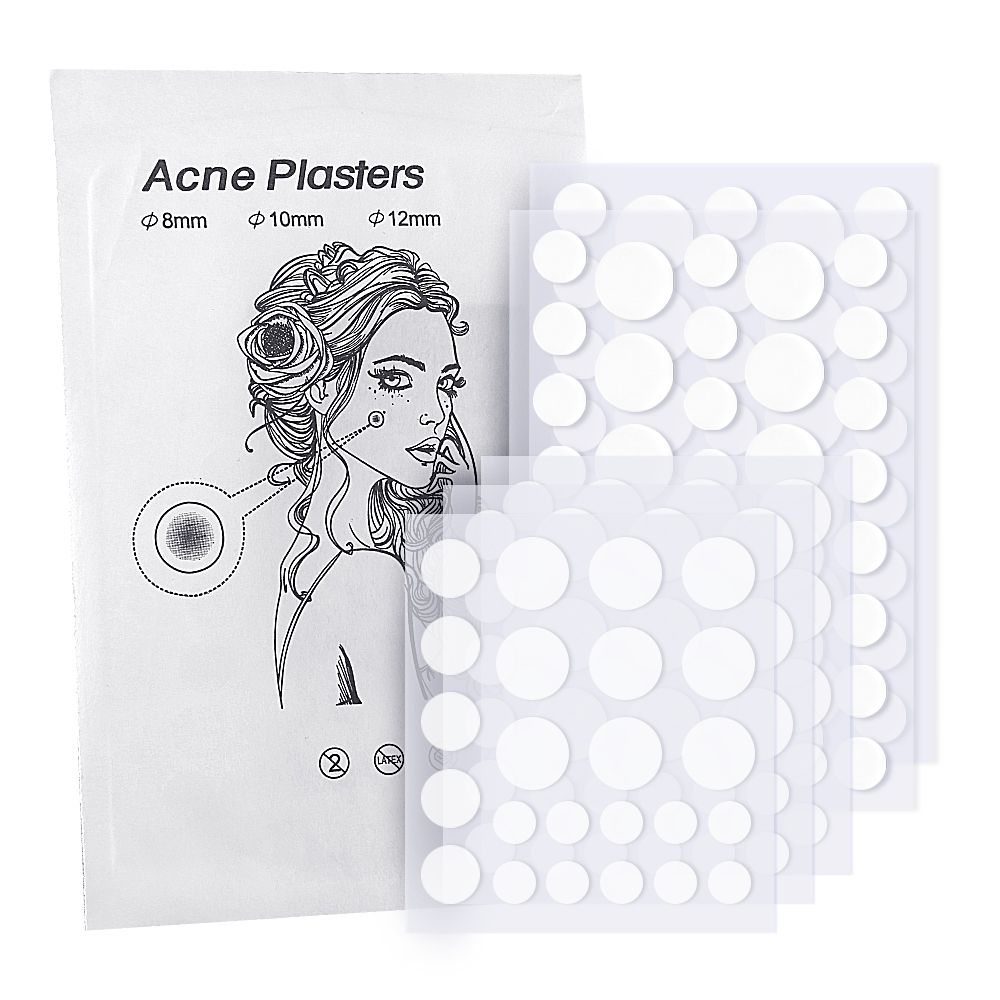 Pimple Patches, 36 Spot Patches, Hydrocolloid Patches, Invisible Acne Stickers for Skin Treatment (8mm, 10mm, 12mm)