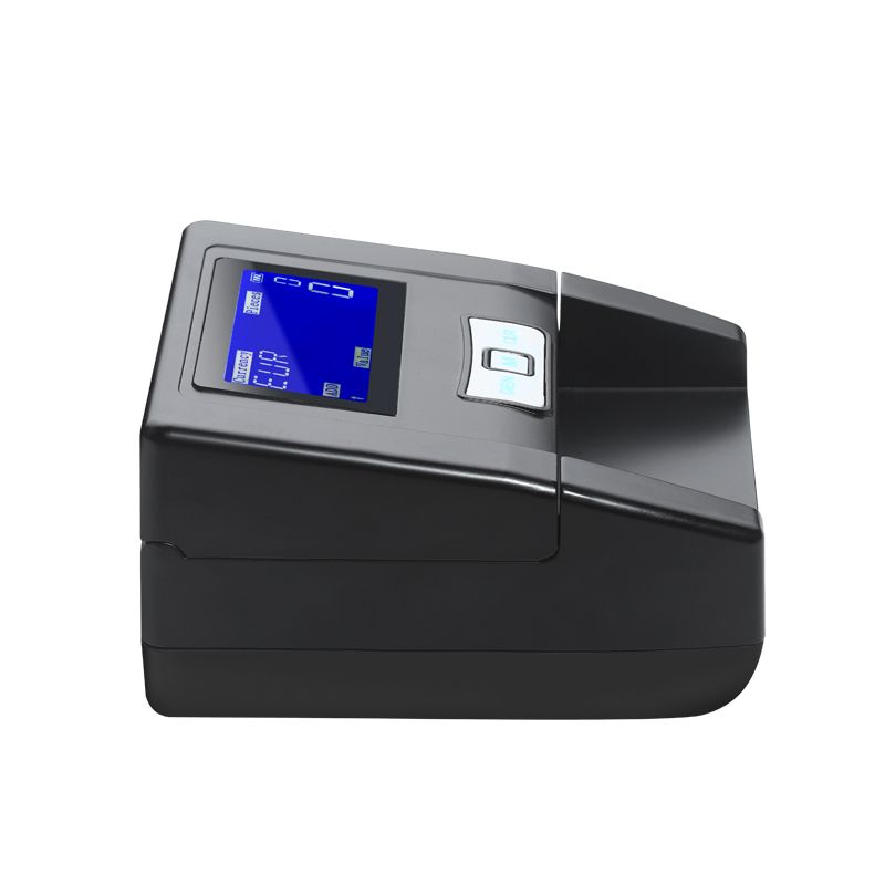 Portable Currency Detector with UV/MG/IR/DD Money Bank Note Tester for US Dollar, Euros & Great Britain Sterling Pound Rechargeable Battery Counterfeit Bill Testing Machine USD, EUR, GBP LCD FT-D300