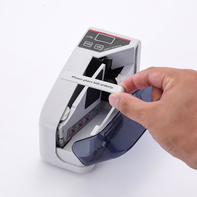 Handy Mini Money Counter Portable Money for All Bank Notes Currencies Easy to Use Banknote Bill Counting Machine FT-V30