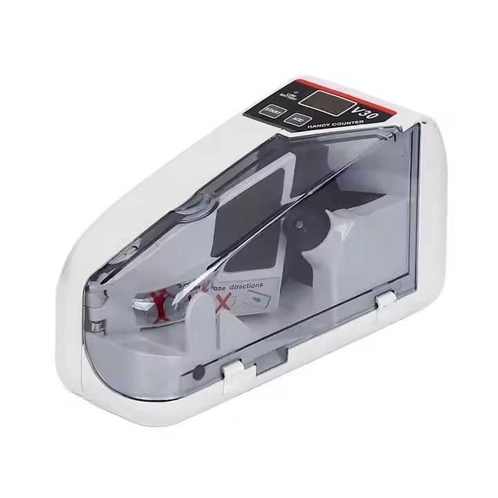 V30 Professional Portable Mini Bill Counter Easy to Use for Various Shop Environments Money Banknotes Counting Suitable for All Currency KSH, USD, GBP, Euros etc.  with LED Display Ticket Counter Eas