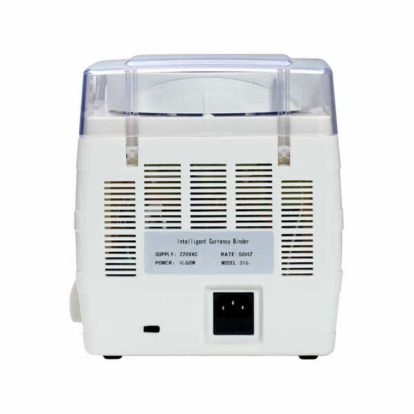 Automatic Money Binding Machine + 10 Rolls Paper Tape - Intelligent Currency Banknotes Bundle Bill Binder with LCD Screen 1.5 s/Once Quick Tie Strapping Home Shop Business Bank