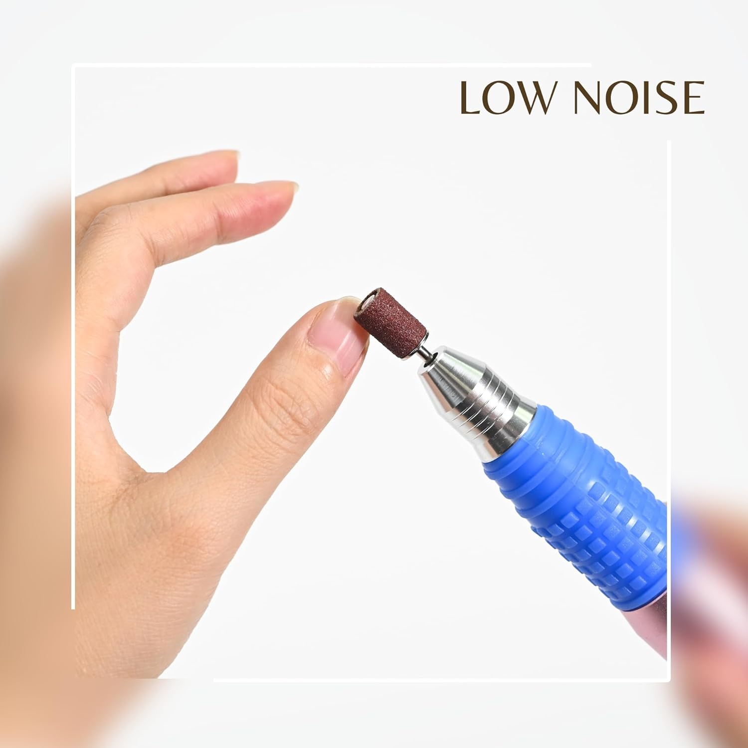 Professional Nail Drill Machine 25000 RPM Electric Nail File Kit with Foot Pedal + 6 Drill Bits + Sanding Bands for Home Salon Manicure Pedicure Acrylic Gel Nail Polishing Tools, 1.0 Count