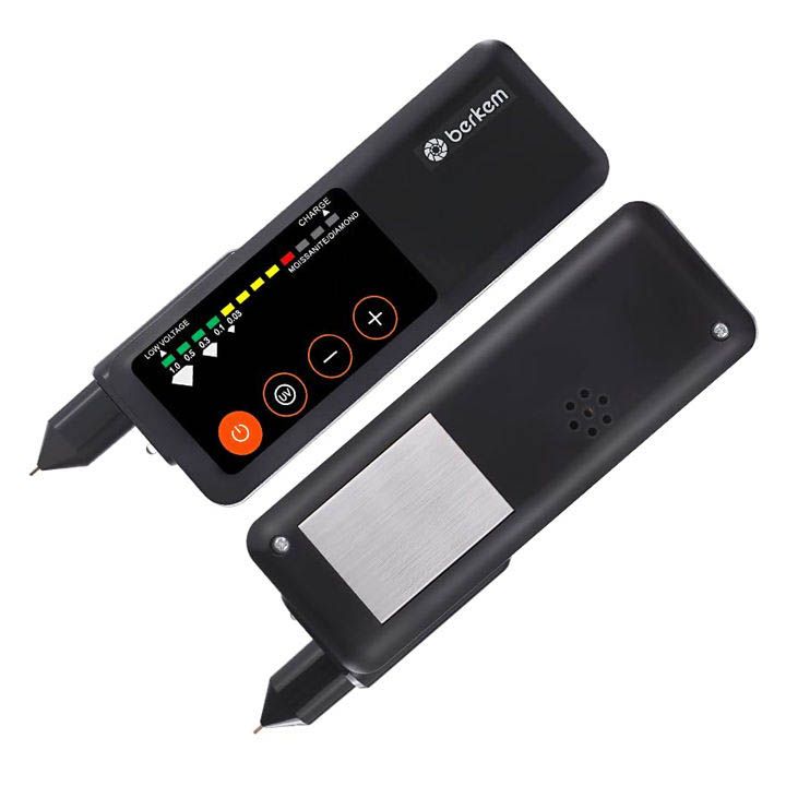 Professional Grade Rechargeable Diamond Tester Pen High Accuracy Type-C Moissanite Thermal Conductivity, UV Hardness Testing, Jade, Jadeite, Crystal Fast Gemstone Selector LED Indicator Jewelry Berkem