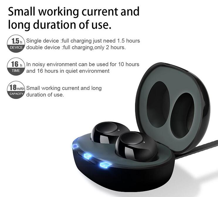 Wireless Rechargeable Hearing Aid Earing Sound Amplifier Channels Digital A39 ITE High Quality Mini OTC Invisible in Ear Seniors Appareil Auditif Medical