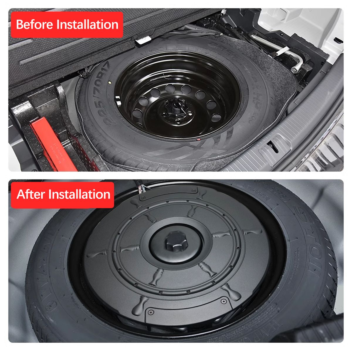 Woofer 12 Inch Active Car Spare Tire Subwoofer High Performance Bass with Built-In Amplifier for Car Truck Boot Shallow Mount 400W - 600W Peak Powerful Bass Speaker with Low Pass Filter