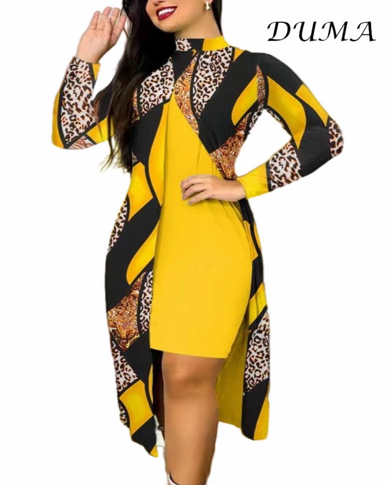 "DUMA"autumn temperament commute Long sleeves Dress