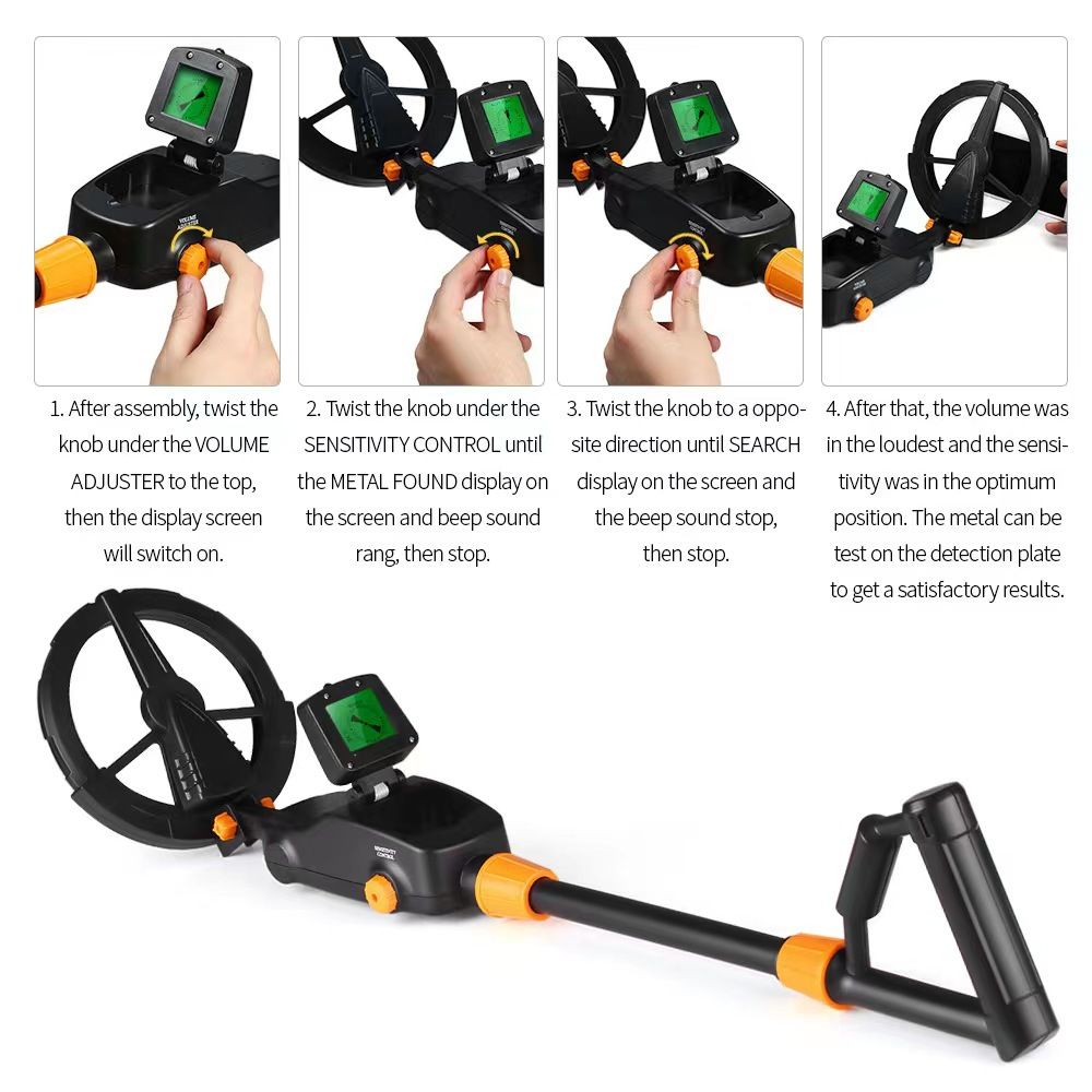 MD1008A Metal Detector Outdoor Treasure Hunt Metal Inspection Exploration Coin Metal Detector Children's Treasure Hunt Detector