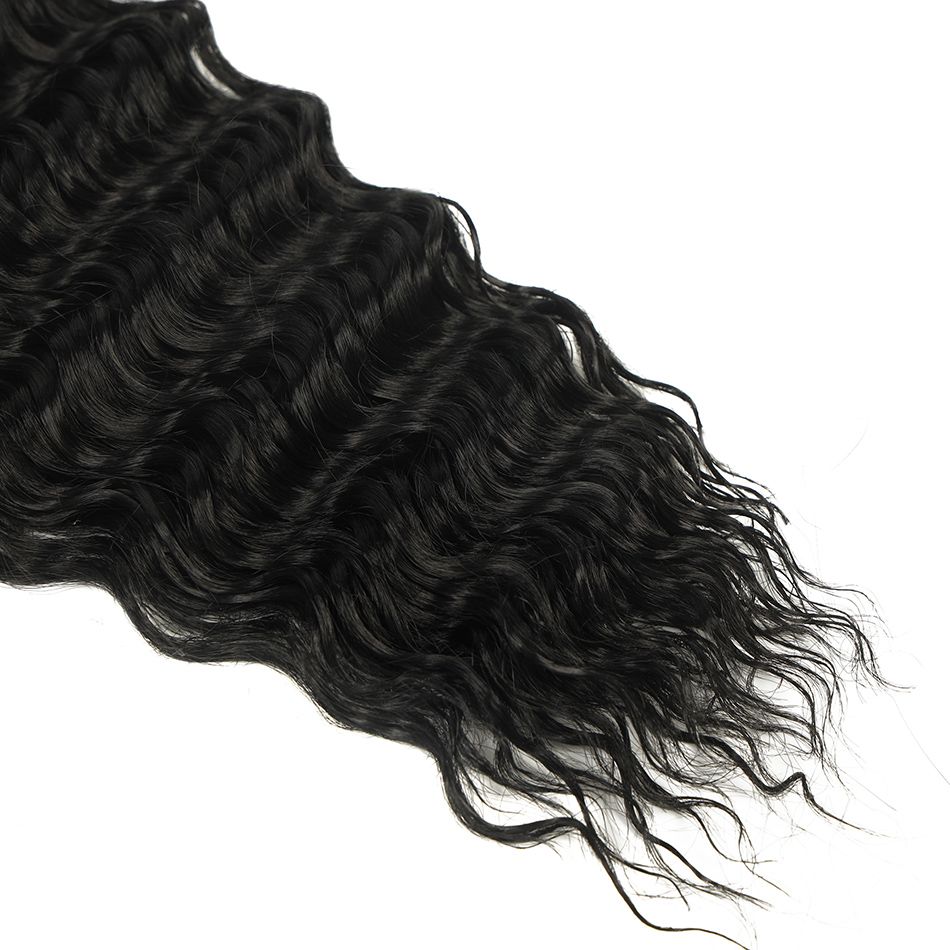 Ocean Wave Crochet Hair 32 Inch Long Deep Wave Braiding Hair Synthetic Curly Crochet Hair Extensions For Black Women