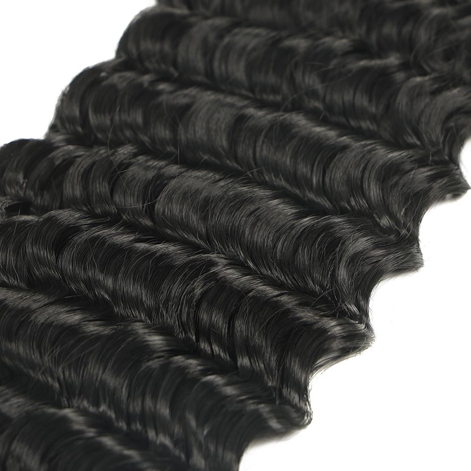 Ocean Wave Crochet Hair 32 Inch Long Deep Wave Braiding Hair Synthetic Curly Crochet Hair Extensions For Black Women