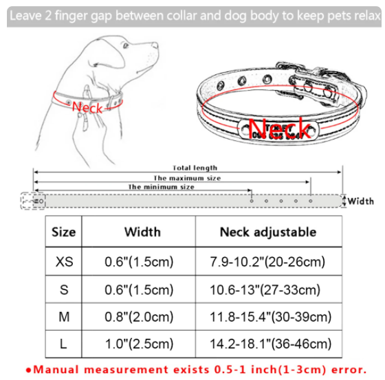 Personalized Dog Collar Leather Rhinestone Bling Charms Custom Pet Dogs Cat Name