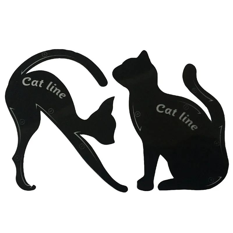 2pcs Eyeliner Stencils Cat Line Eyeliner Stamps Models Eyeliner Template Shaper Eye Liner Makeup Tool Makeup Products  Makeup Sets