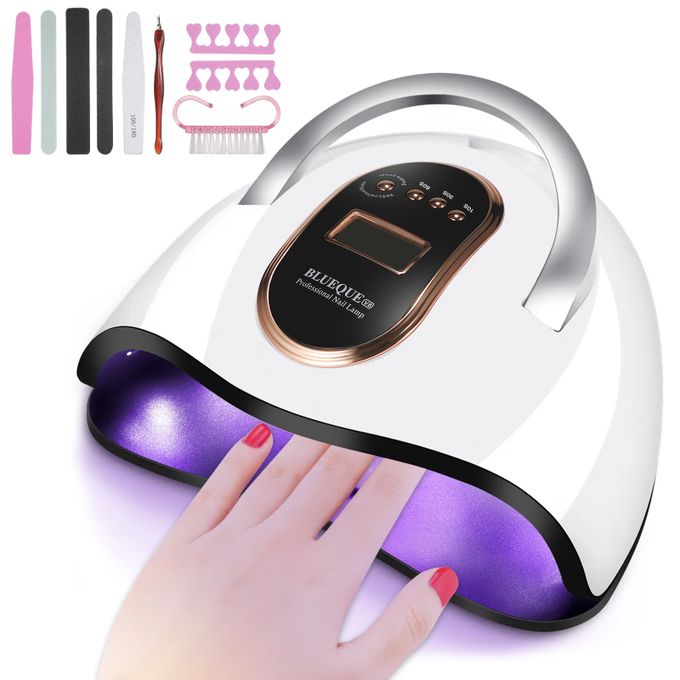 168W LED UV Nail Lamp Kits Fast Dryers 4 Timer Setting