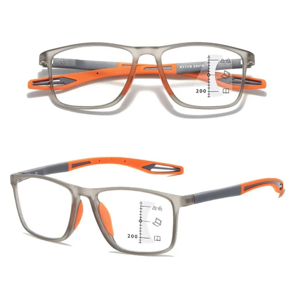 Multifocal Progressive Reading Glasses TR90 Frame Men Women Anti-blue Light Sports Eyeglasses Ultralight Bifocal Presbyopia