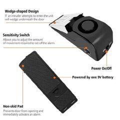125 DB Anti-theft Burglar Stop System Security Home Alarm System Door Block Blocking Home Wedge Stopper Shaped Safety Stop