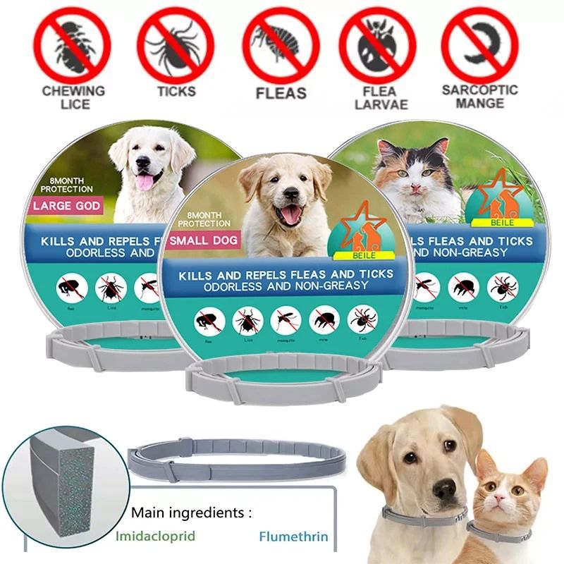 New 38/70CM Pet Supplies  Anti Flea Ticks Antiparasitic Cats Collars Dog Protection Retractable Collars For Puppy Cat Large Dogs Accessorie