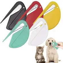 2pcs Pet Knot Cutter, Colorful Perfect De-tangling Tool For Cats, Small And Sharp Grooming Knot Remover Dogs  Grooming