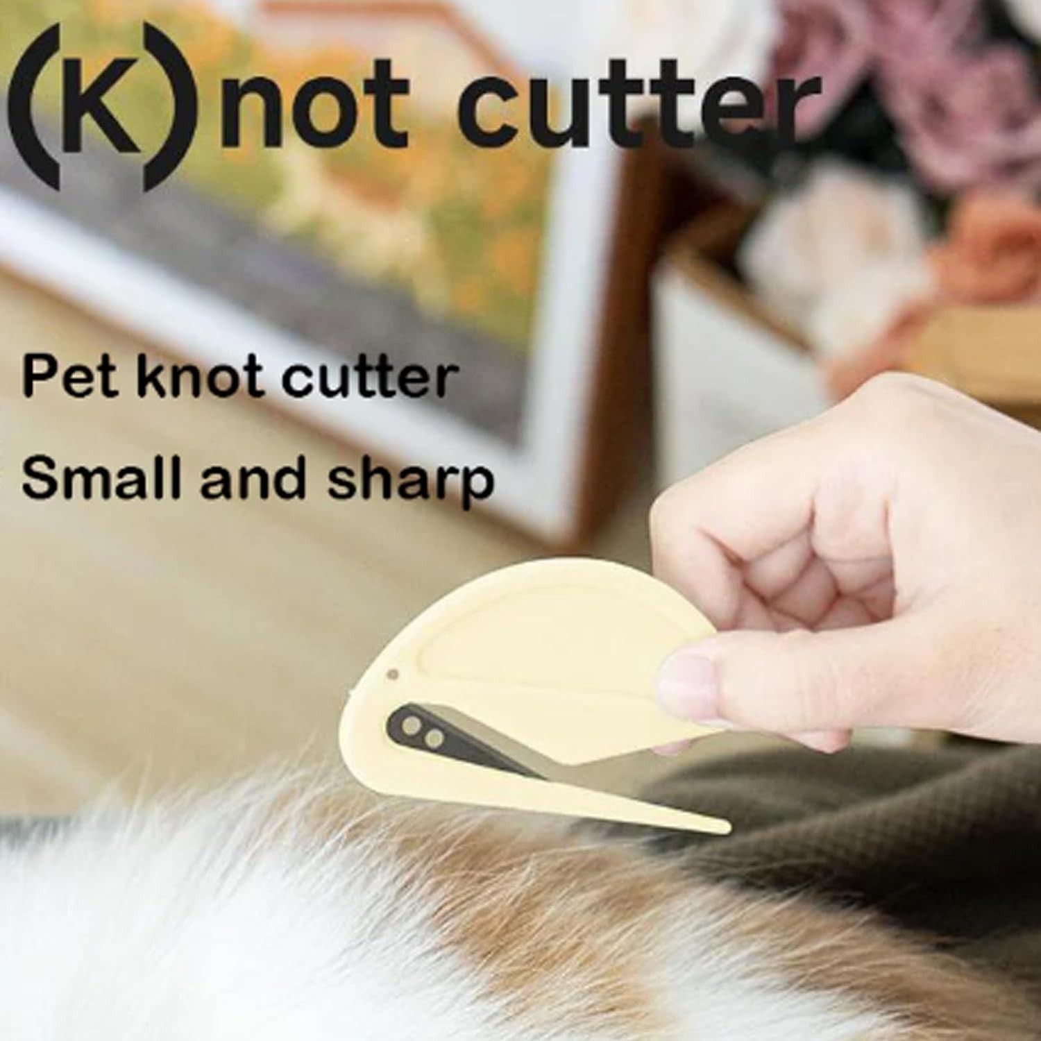 2pcs Pet Knot Cutter, Colorful Perfect De-tangling Tool For Cats, Small And Sharp Grooming Knot Remover Dogs  Grooming