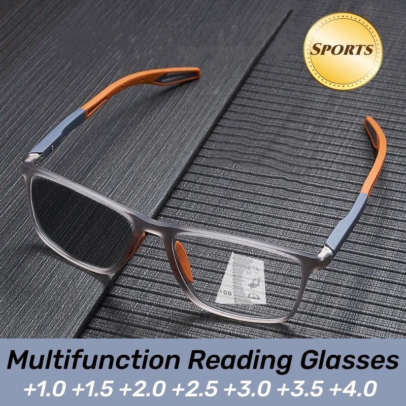 New Trendy TR90 Photochromic Multifocal Reading Glasses 3 in 1 Outdoor Bifocal Sunglasses Sports Anti Blue Near Far Eyeglasses
New Trendy TR90 Photochromic Multifocal Reading Glasses 3 in 1 Outdoor Bi