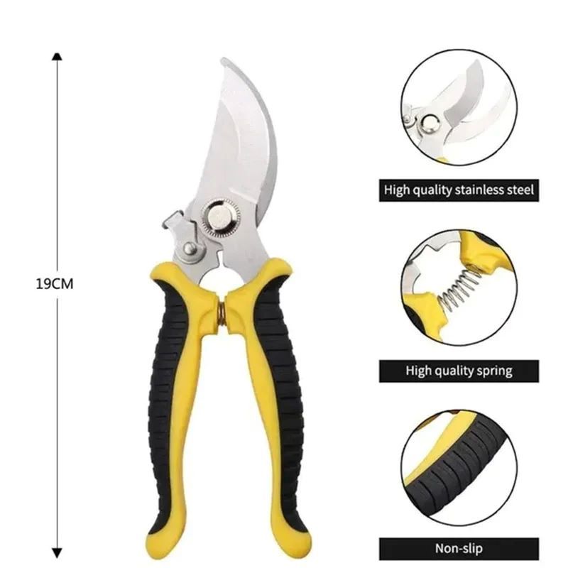 Horticultural Scissors Bird Beak Shape Branch Pruning Labor Saving Pruning Stainless Steel Picking Multifunctional Gardening Tools