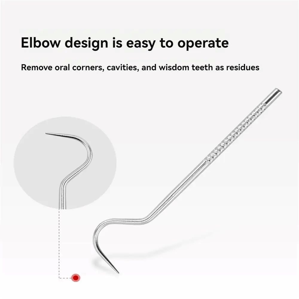 7 Piece 304 Stainless Steel Toothpick Set Portable Storage Canister Care Metal Flosser Oral Teeth Cleaning Tools