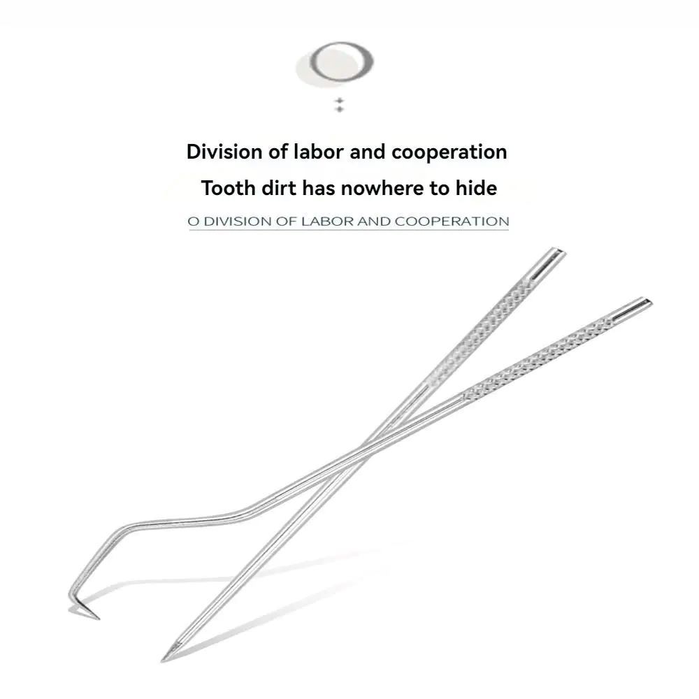 7 Piece 304 Stainless Steel Toothpick Set Portable Storage Canister Care Metal Flosser Oral Teeth Cleaning Tools